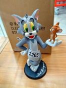 A Warner Bros classic Tom & Jerry figure. Signed Bob Singer.