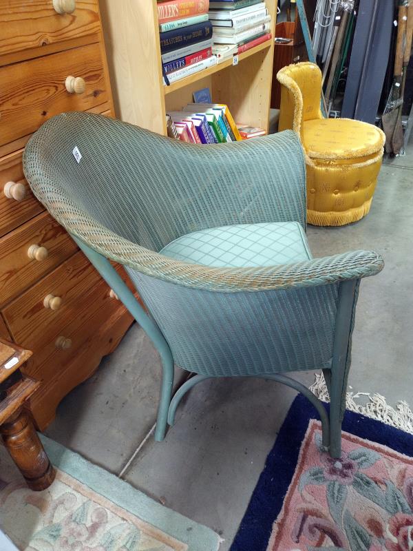 A Lloyd Loom Lusty arm chair. COLLECT ONLY. - Image 2 of 2