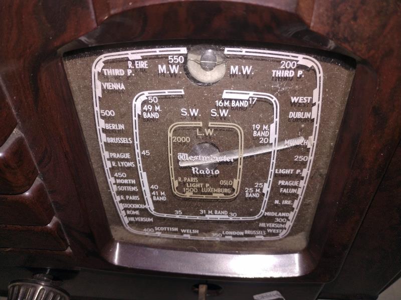 A vintage Westminster radio A/F COLLECT ONLY - Image 3 of 4