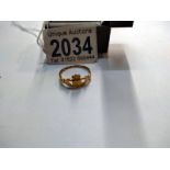 A Claddagh Irish 9ct gold ring