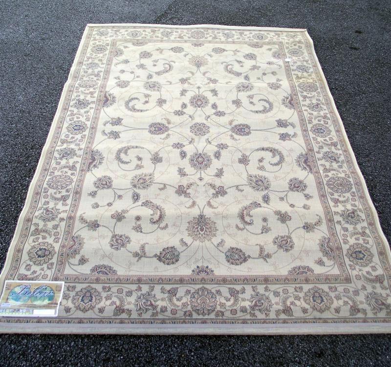 A large beige patterned/ Persian rug. Length 2.28cm x 1.60cm. COLLECT ONLY. - Image 2 of 5