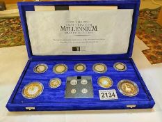A Royal Mint United Kingdom Millenium silver collection