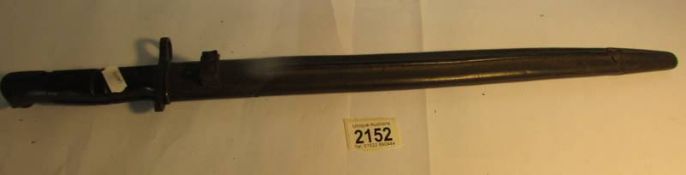 A USA Remington 1917 bayonet in sheath, 58 cm long, blade 43 cm. COLLECT ONLY