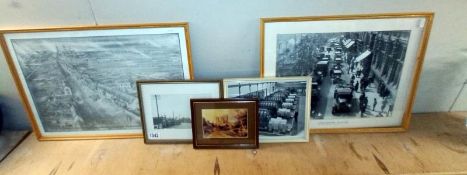 A quantity of Lincoln related framed & glazed pictures. COLLECT ONLY.