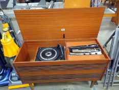 A 1960's Portadyne Radiogram, radio bezel A/F COLLECT ONLY.