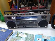 A Sanyo double tape player