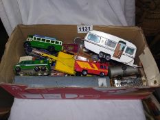 A mixed lot of play worn Diecast.