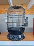 A vintage bird cage. A/F 50cm x 30cm approximately