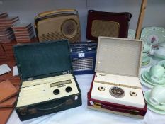 6 vintage radio's including Dynatron, Bush, Telefunken, Haker & Ferguson etc.