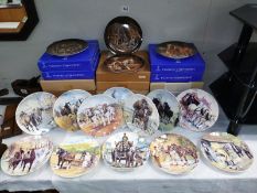 A quantity of horse related collectors plates including 12 Wedgwood & 4 Kaiser porcelain