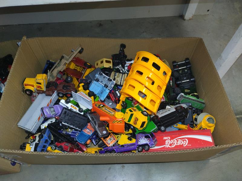 Two boxes of mixed Diecast, including Matchbox, Corgi, Hot Wheels etc. - Image 3 of 3