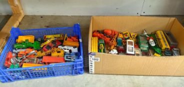 Two boxes of mainly Matchbox Kingsize includin Corgi and Dinky