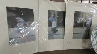 Francis Bacon (1909-1992) Triptych, a set of three prints published in 1976, All mounted