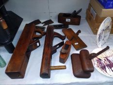 6 large wood planes & spare blades
