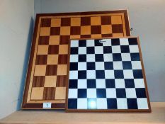 A Jaques chess board & 1 other