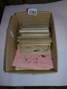 A box of letters home from WW2 and after from YMCA Librarian in Berlin, Germany.