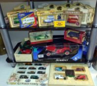 A mixed collection of boxed die cast including Corgi Jaguar collection & Prestige Ford Cabriolet