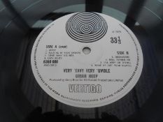 Uriah Heep ? Very Heavy Very Umble UK 1st press LP Vertigo Swirl 6360 006 1Y-1 and 2Y-1 VG The vinyl