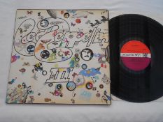 Led Zeppelin Led Zeppelin 3 UK 1970 1st press LP 2401002 A-5 and B-7 NM The vinyl is in near mint