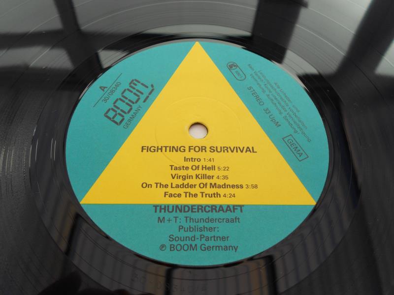 Thundercraaft ? Fighting for Survival German record LP BOOM 30/08340 A and B NM The vinyl is in near - Image 6 of 10