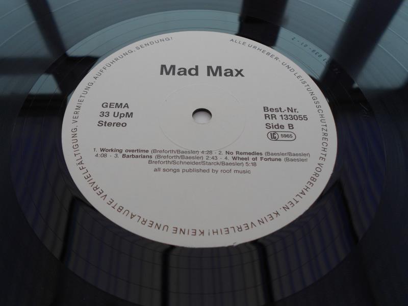 Mad Max ? Mad Max German record LP RR 133055 76.21039-01-1 and 01-2 EX The vinyl is in near - Image 8 of 10