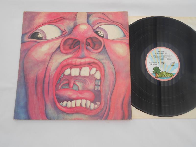 King Crimson - In the court of the Crimson King UK LP record. ILPS 9111 A-3 and B-3 EX+ The vinyl is