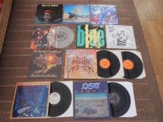 Collection of Rock LP?s x10, including 1 x12? 45 Rare items EX Black Crows, OSE, Cold Chisel etc The