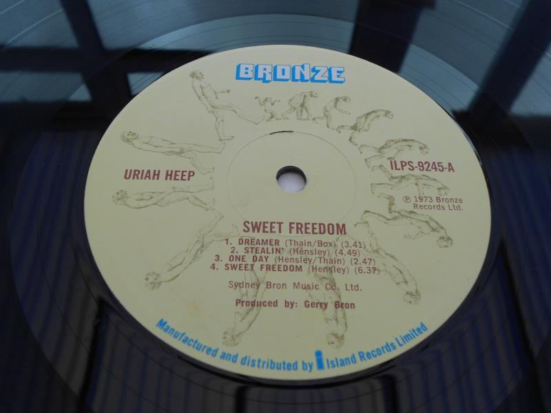 Uriah Heep ? Sweet Freedom UK 1st press LP 1LPS 9245 A-1 and B-1 EX The vinyl is in excellent - Image 7 of 11