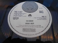 Uriah Heep ? Salisbury UK 1st press LP Vertigo Swirl record 6360 028 1Y-1 and 2Y-1 EX The vinyl is