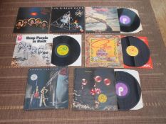 Deep Purple and Ian Gillan LP collection X 7. Vinyl Excellent, Sleeves VG+ to EX In Rock German