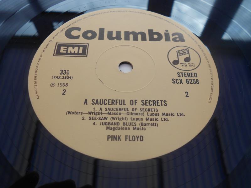 Pink Floyd ? A Saucerful of Secrets UK LP Record SCX 6258 YAX 3633-3 and 3634 6-1 EX The vinyl is in - Image 8 of 9