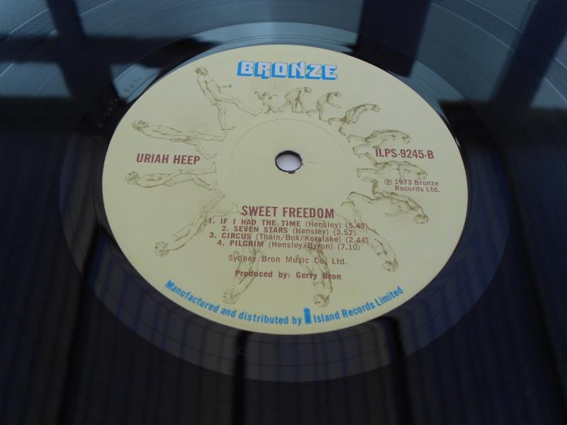 Uriah Heep ? Sweet Freedom UK 1st press LP 1LPS 9245 A-1 and B-1 EX The vinyl is in excellent - Image 9 of 11