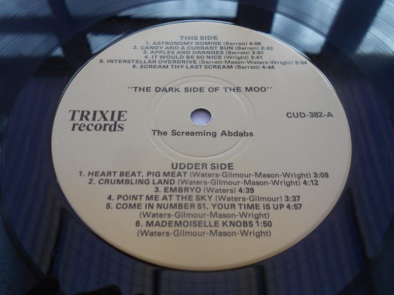 The Screaming Abdabs - Dark Side of the Moo UK Unofficial 1986 issue CUD-382 A and B EX Rare early - Image 6 of 9