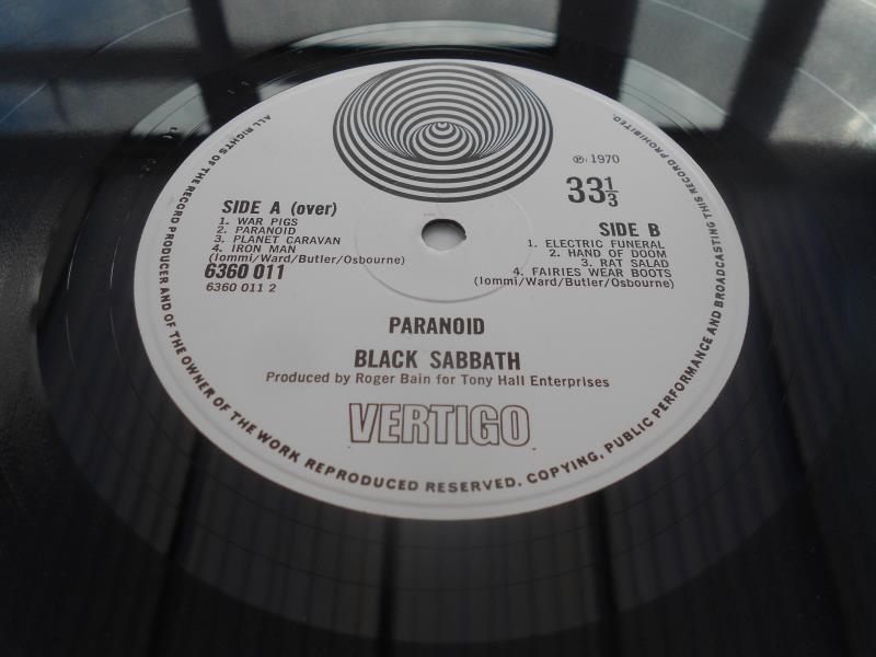 Black Sabbath ? Paranoid 1971 UK 1st press LP Vertigo swirl 6360011 1Y-1 and 2Y- 1 VG+ The vinyl - Image 6 of 11