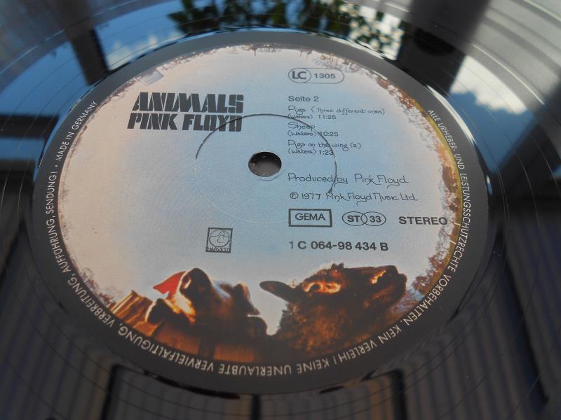 Pink Floyd ? Animals German 1st press 1977 record LP 1C 064-98 434 98434-A-0 and B-0 N/M The vinyl - Image 11 of 13