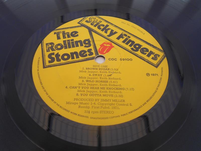 Rolling Stones - Sticky Fingers UK 1st press LP record COC 59100 VG+ Matrix TML ROLLING STONES - Image 6 of 10