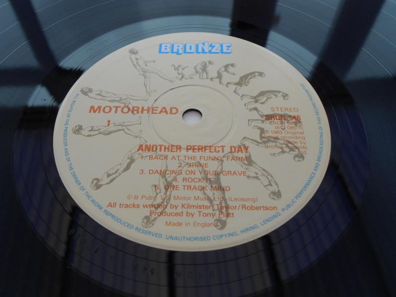 Motorhead ? Another Perfect Day UK 1st press Bron 546 A-1 420 R and B-1 420 R ARUN EX The vinyl is - Image 7 of 13