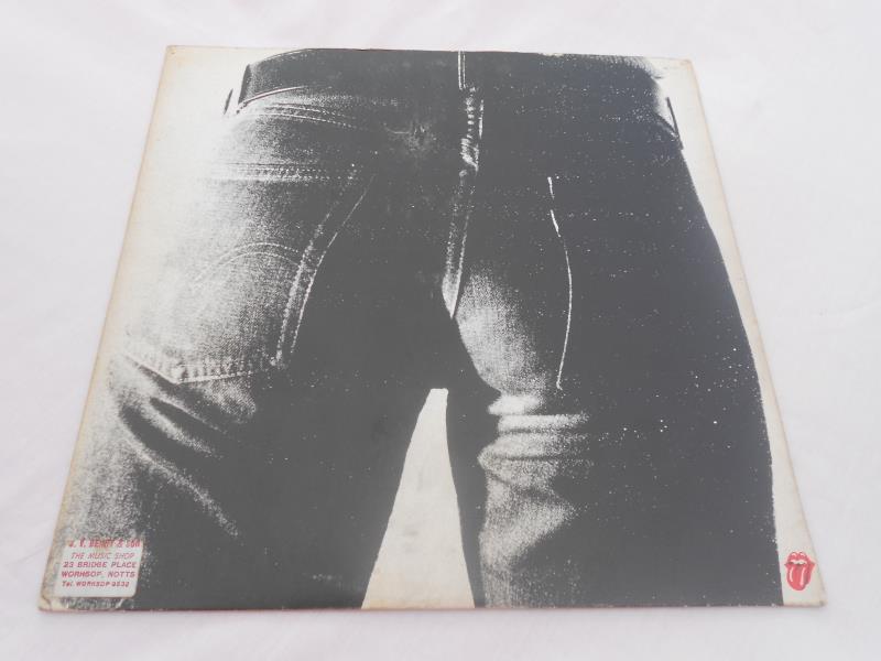 Rolling Stones - Sticky Fingers UK 1st press LP record COC 59100 VG+ Matrix TML ROLLING STONES - Image 4 of 10