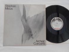 Stephan Micus ? Archaic Concerts UK record LP C 1517 A-3 and B-2 NM The vinyl is in near mint