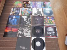 Collection Prince, Numan Clash, and Depecho Mode of 15 LP?s and 12? 45s Depeche Mode Strumm 101