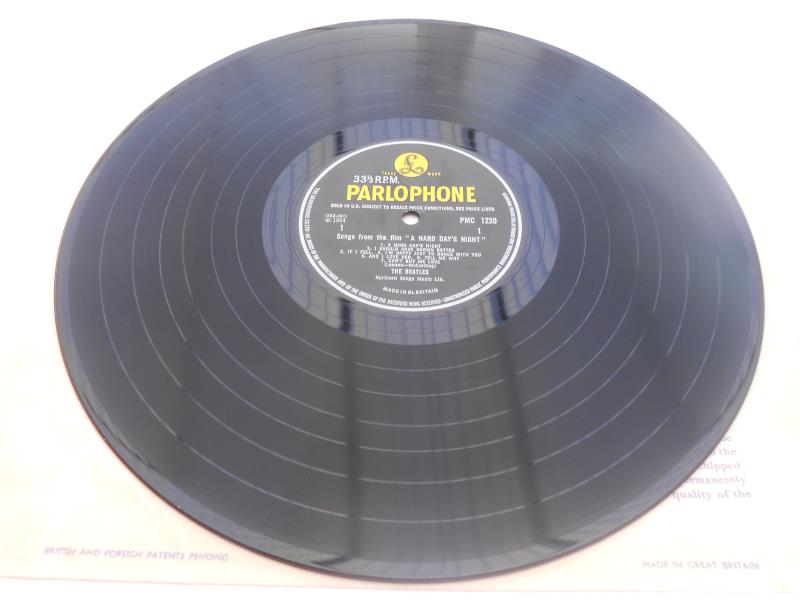 The Beatles - A Hard Days Night UK 1st press Record LP PMC 1230 XEX 481 3N XEX 482 3N EX+ NM The - Image 5 of 7