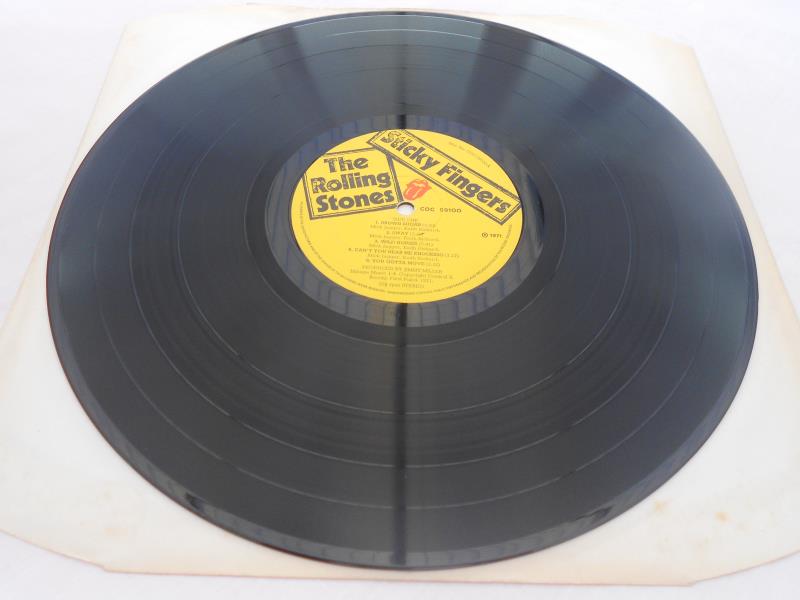 Rolling Stones - Sticky Fingers UK 1st press LP record COC 59100 VG+ Matrix TML ROLLING STONES - Image 5 of 10