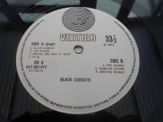 Black Sabbath - Black Sabbath UK Vertigo Swirl 1st press LP V06 847903 VTY VO6 1Y-1 and 2Y-1 NM