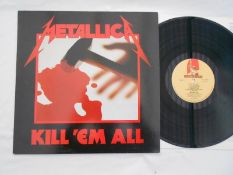Metallica - Kill ?em all French record LP MFN 7 7B1 and 7A1 NM The vinyl is in near mint condition