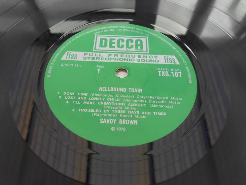 Savoy Brown ? Hellbound Train UK 1st press LP record TXS 107 SHAS 1616 P-1W 1617 P-2W EX+ The - Image 7 of 10