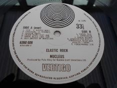Nucleus ? Elastic Rock UK Vertigo Swirl 1st press Record LP 6360 008 1Y-2 and 2Y-1 VG+ The vinyl