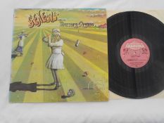 Genesis - Nursery Cryme USA LP record CAS 1052 A2 and B2 Pink Scroll EX The vinyl is in EX condition