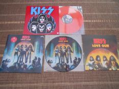 Kiss Collection of 2 x Demo?s and Love Gum Picture disc NM Both vinyls and sleeves are in near
