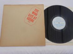 The Who Live at Leeds UK Record LP with inserts. Track 2406 001 A-3- 420 and B-4 420 Red Text EX The