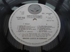 Magna Carta ? In Concert Italy 1st press Vertigo Swirl record LP 6360 068 1 1 520 and 2 1 520 EX+